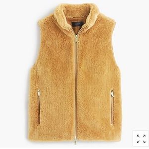 J. Crew Teddy Bear Faux Fur Vest